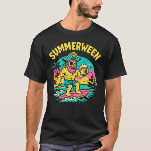 Summerween Summer Halloween Pirate Summerween T-Shirt