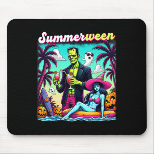 Summerween Summer Halloween Zombie Frankenstein Bo Mouse Mat