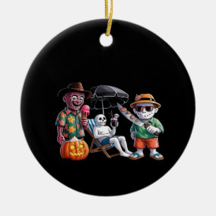Summerween - Summerween Beach - Summerween Witch - Ceramic Tree Decoration