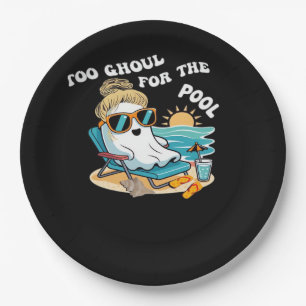 Summerween Too Ghoul For The Halloween Ghost Overs Paper Plate