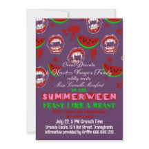 Summerween Vampire Party Spooky Summer Invitation