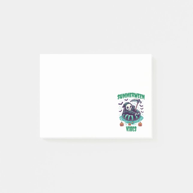 Summerween Vibes – Reaper Relaxed Post-it Notes (Front)
