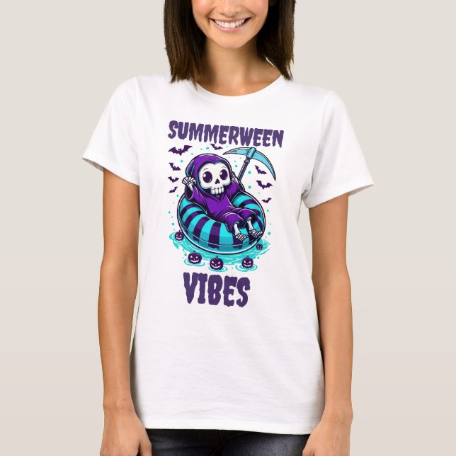 Summerween Vibes – Reaper Relaxed T-Shirt (Front)