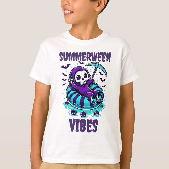 Summerween Vibes – Reaper Relaxed T-Shirt (Front)