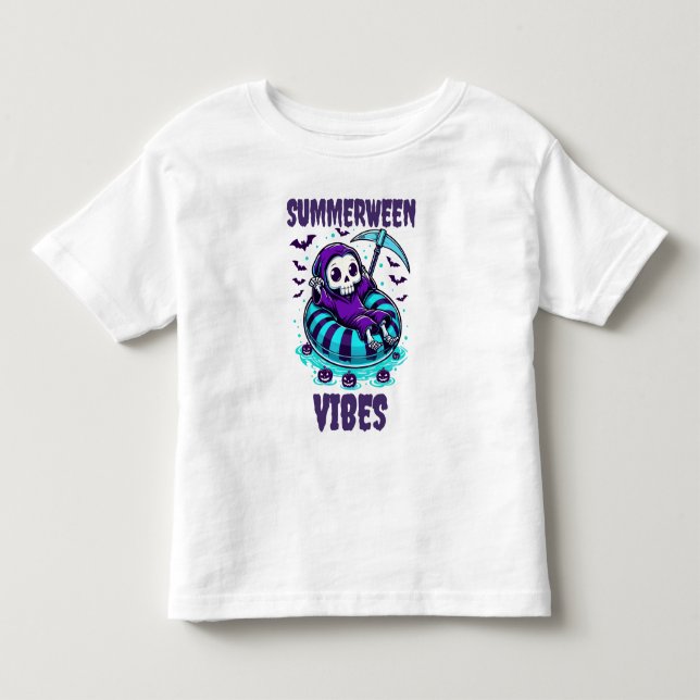 Summerween Vibes – Reaper Relaxed Toddler T-Shirt (Front)