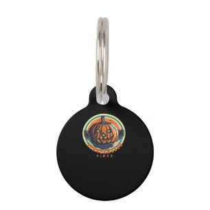 Summerween Vibes Spooky Summer Pumpkin Classic Tre Pet Tag