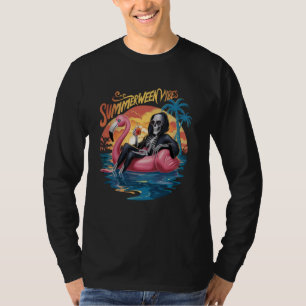 Summerween Vibes Spooky Summer skeleton T-Shirt