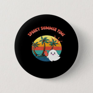 Summerween Vibes - Spooky Summer Time Classic 6 Cm Round Badge