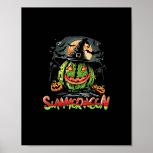 Summerween Vibes Sweet IceCream Watermelon Summer  Poster