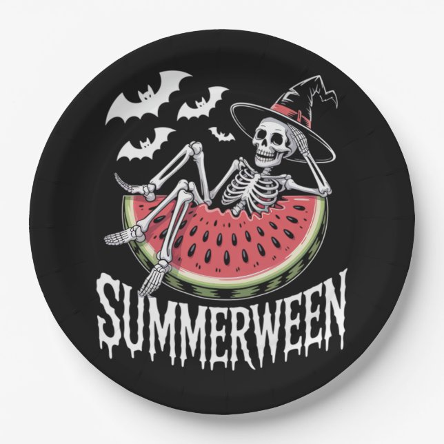 Summerween Watermelon Paper Plate (Front)