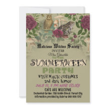 Summerween Witch Party Goblincore Funny Invitation