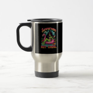 Summerween Witch Vibes Vacation Halloween Funny Pa Travel Mug