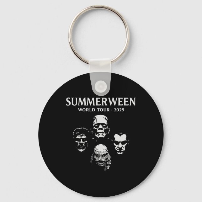 Summerween World Tour 2025 Monsters Halloween Fun  Key Ring (Front)