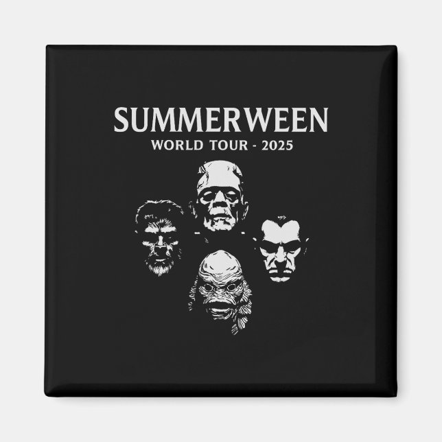 Summerween World Tour 2025 Monsters Halloween Fun  Magnet (Front)