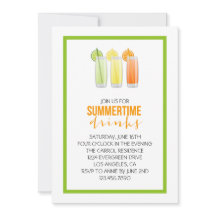 Summery Drinks Party Invitation