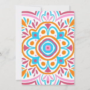 Summery mandala invitation