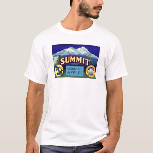 Summit Apples - Vintage Fruit Crate Label T-Shirt