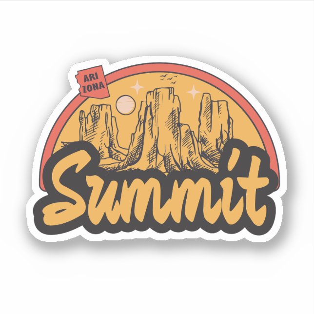 Summit, Arizona  Sticker (Front)