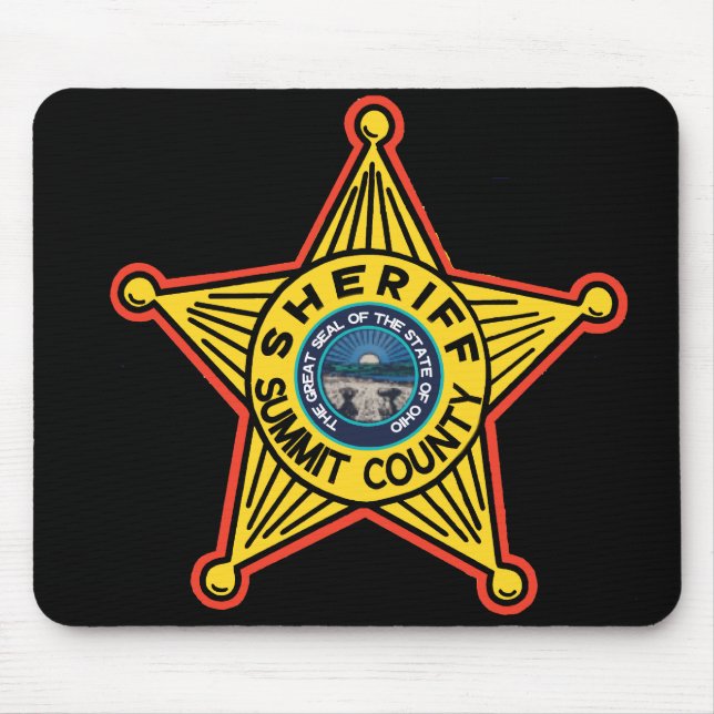 Summit County  Ohio Sheriff Mousepad. Mouse Mat (Front)
