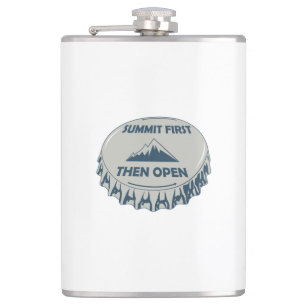Summit First Then Open Hip Flask