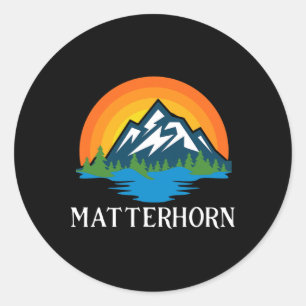 Summit Gift For Mountaineering And Hiking Problemh Classic Round Sticker