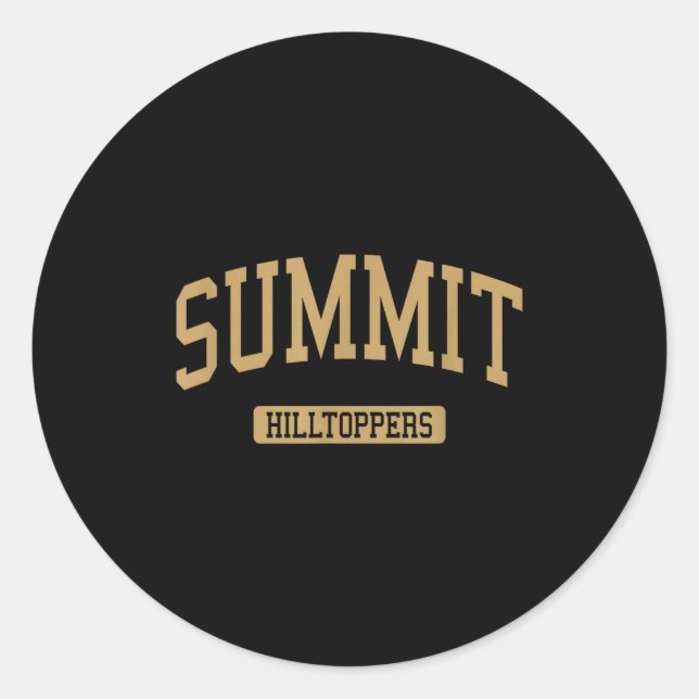 Summit High School Hs Summit Nj Varsity Srts  Classic Round Sticker (Front)
