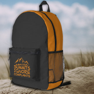 Summit Ignore Complains Hiking orange Backpack