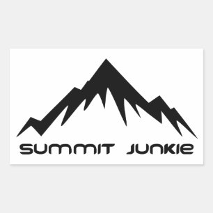 Summit Junkie Rectangular Sticker