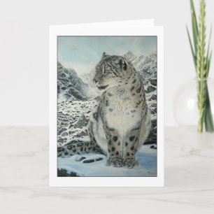 Summit King Snow Leopard Card