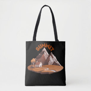 ​Summit Mountain Adventure Nature Lover Drawstring Tote Bag
