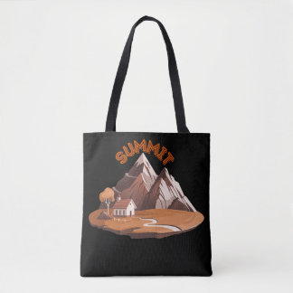 ​Summit Mountain Adventure Nature Lover Drawstring Tote Bag