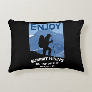 Summit Mountains Hiking Trekking Mountain Mug Decorative Cushion