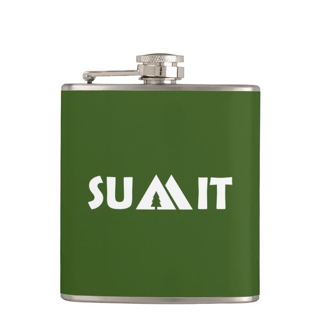 Summit Mountains Hip Flask (Front)
