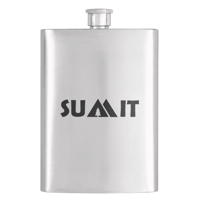 Summit Mountains Hip Flask (Front)