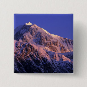 Summit of Denali Peak Mt. McKinley) at 15 Cm Square Badge