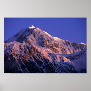 Summit of Denali Peak Mt. McKinley) at Poster