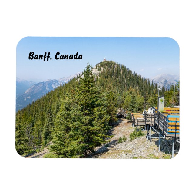 Summit of Sulphur Mountain in Banff Magnet (Horizontal)
