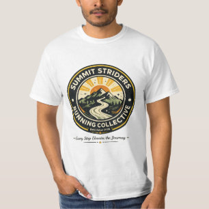 Summit Striders Vintage Trail Running Badge Tee