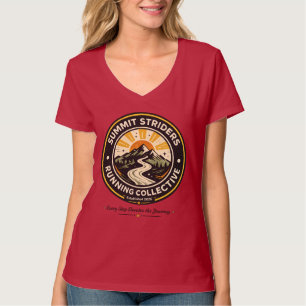 Summit Striders Vintage Trail Running Badge Tee