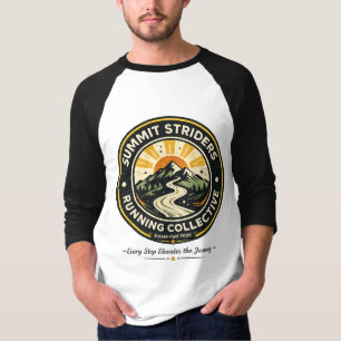 Summit Striders Vintage Trail Running Badge Tee
