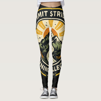 Summit Striders Vintage Trail Running Badge Tee Leggings