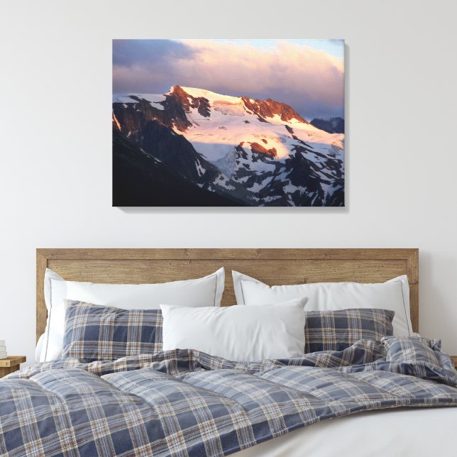 Summit Sunset Stretch Canvas Print (Insitu(Bedroom))