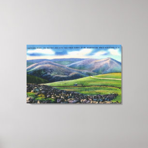 Summit View of Cog Rail, Northern Peaks Canvas Print