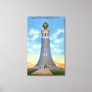 Summit View of State War Memorial Canvas Print