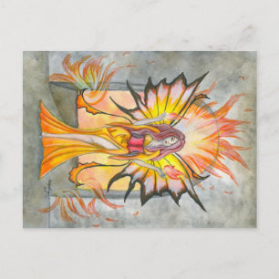 Summoning Fire Fairy Postcard