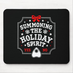 Summoning The Holiday Spirit Fun Christmas Mouse Mat