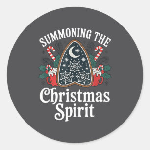 Summoning The Holiday Srit Funny Christmas  Classic Round Sticker