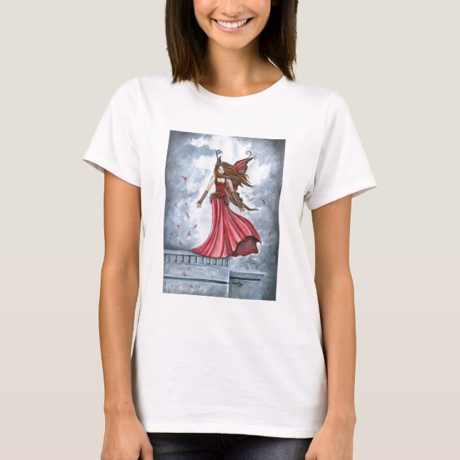 "Summoning the Wind" Fairy Art Shirt (Front)