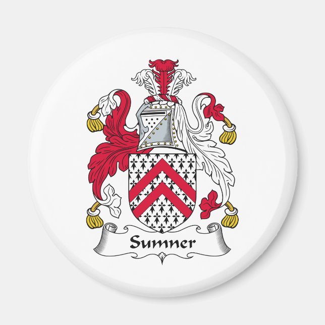 Sumner Family Crest Magnet (Front)