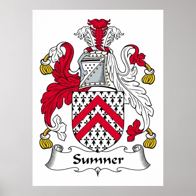 Sumner Family Crest Poster (Front)